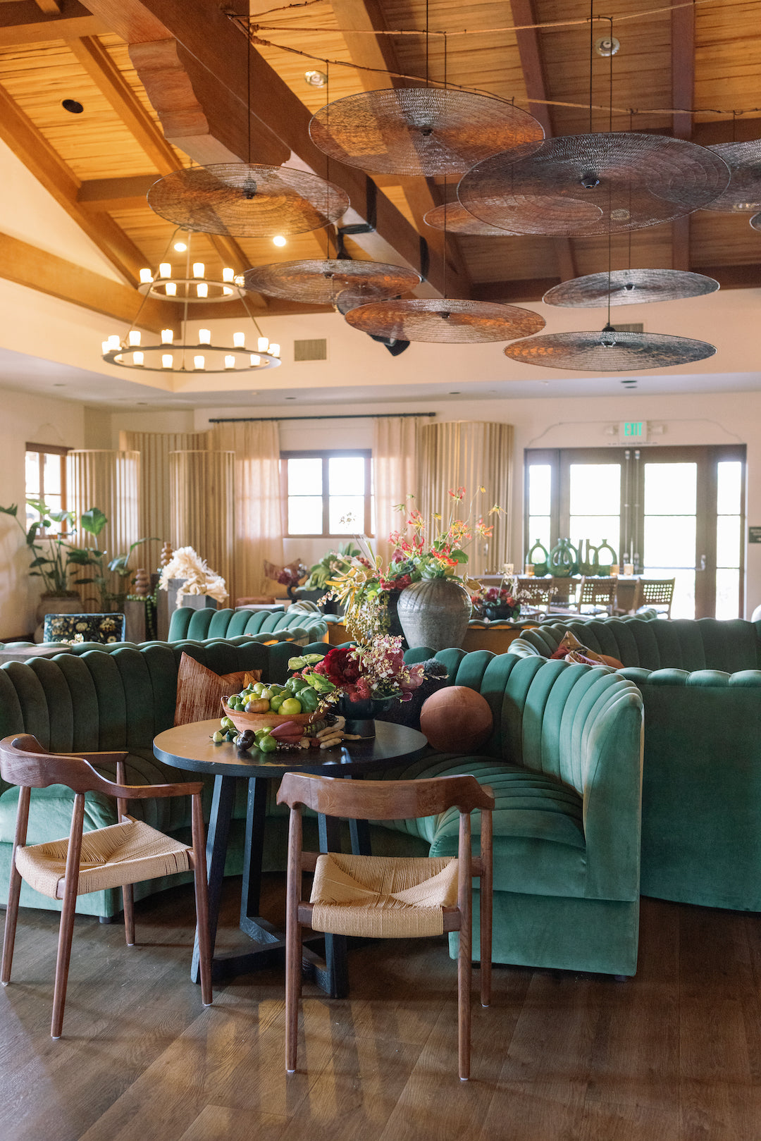 Louise Green Banquette Couch