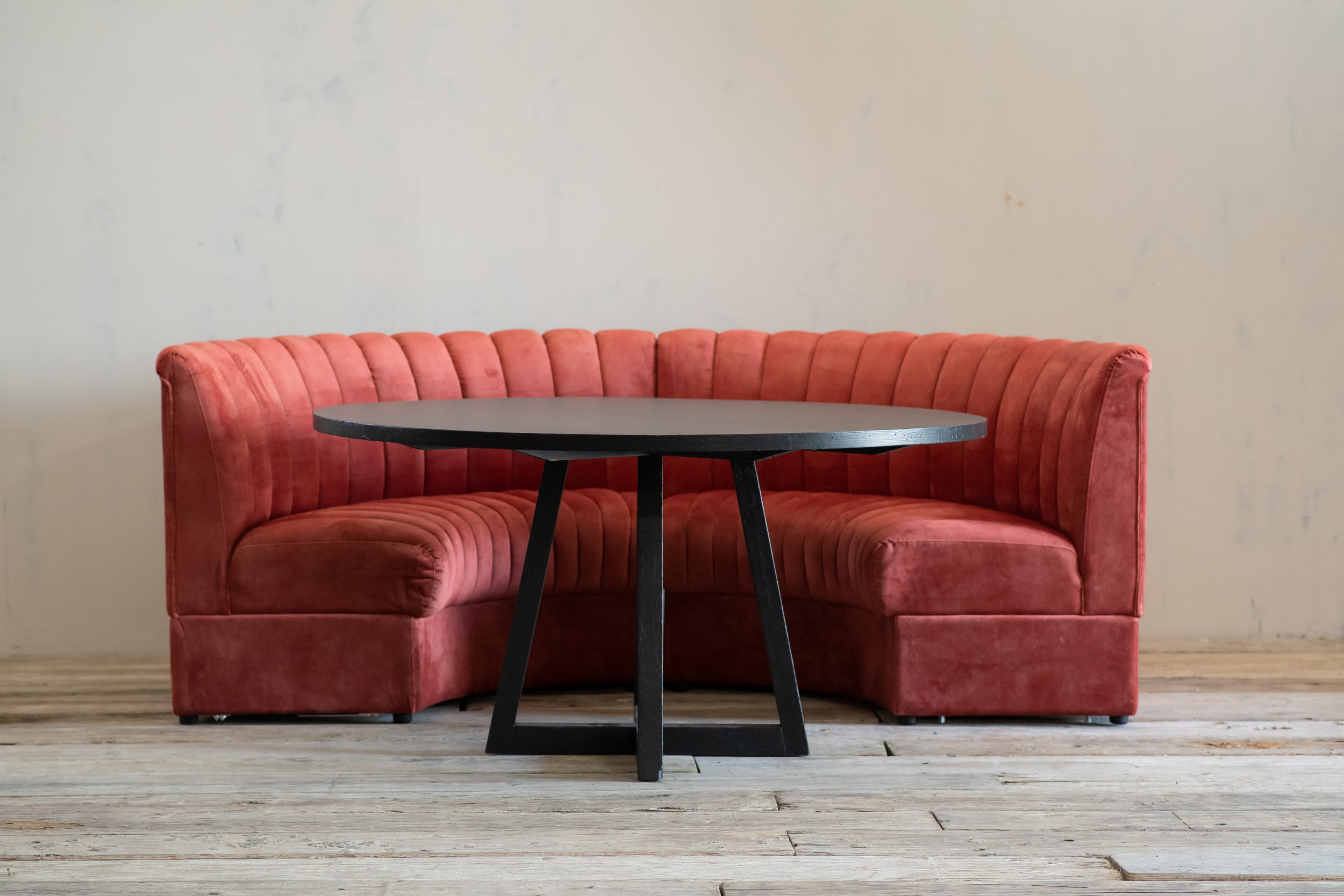 Thelma Strawberry Banquette Couch – FOUND RENTAL CO