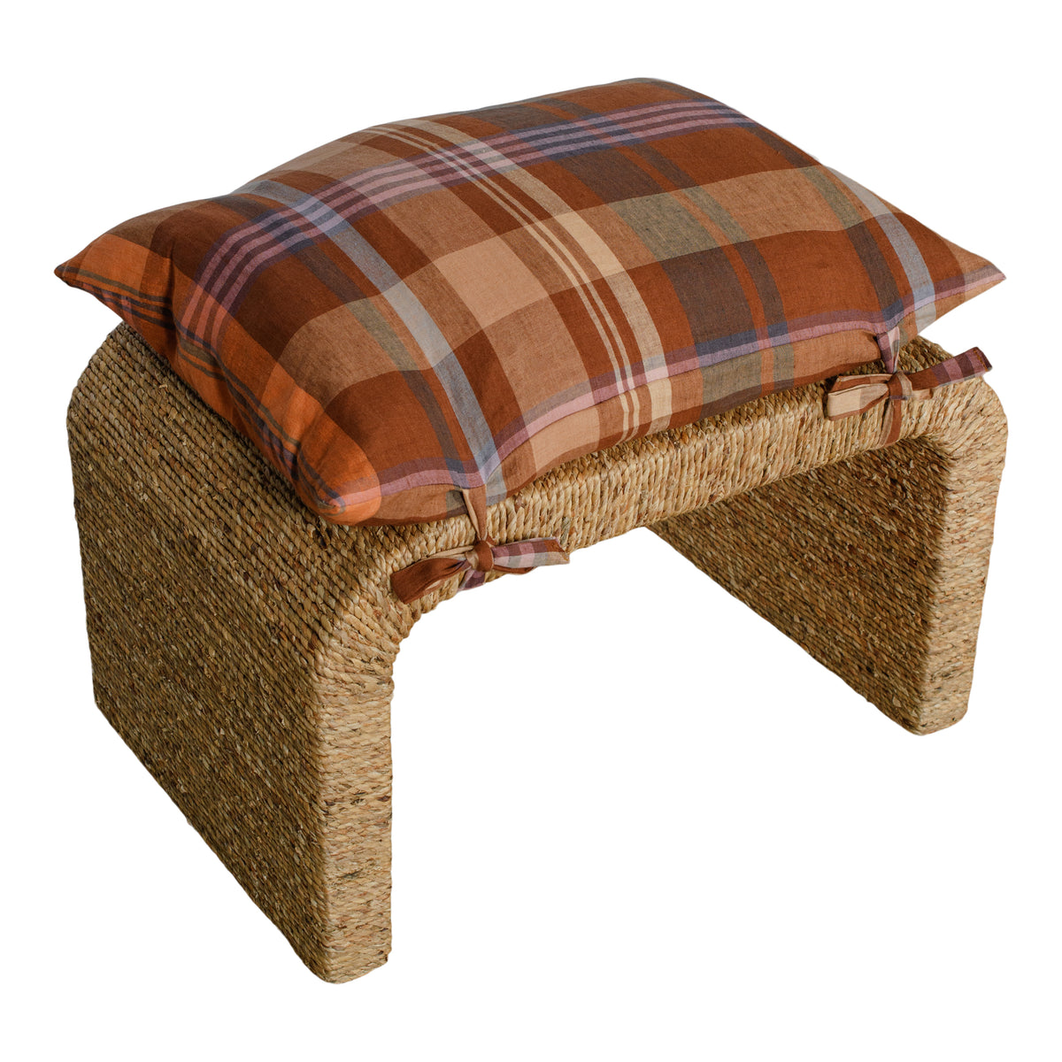 Domina Rust Ottoman – FOUND RENTAL CO