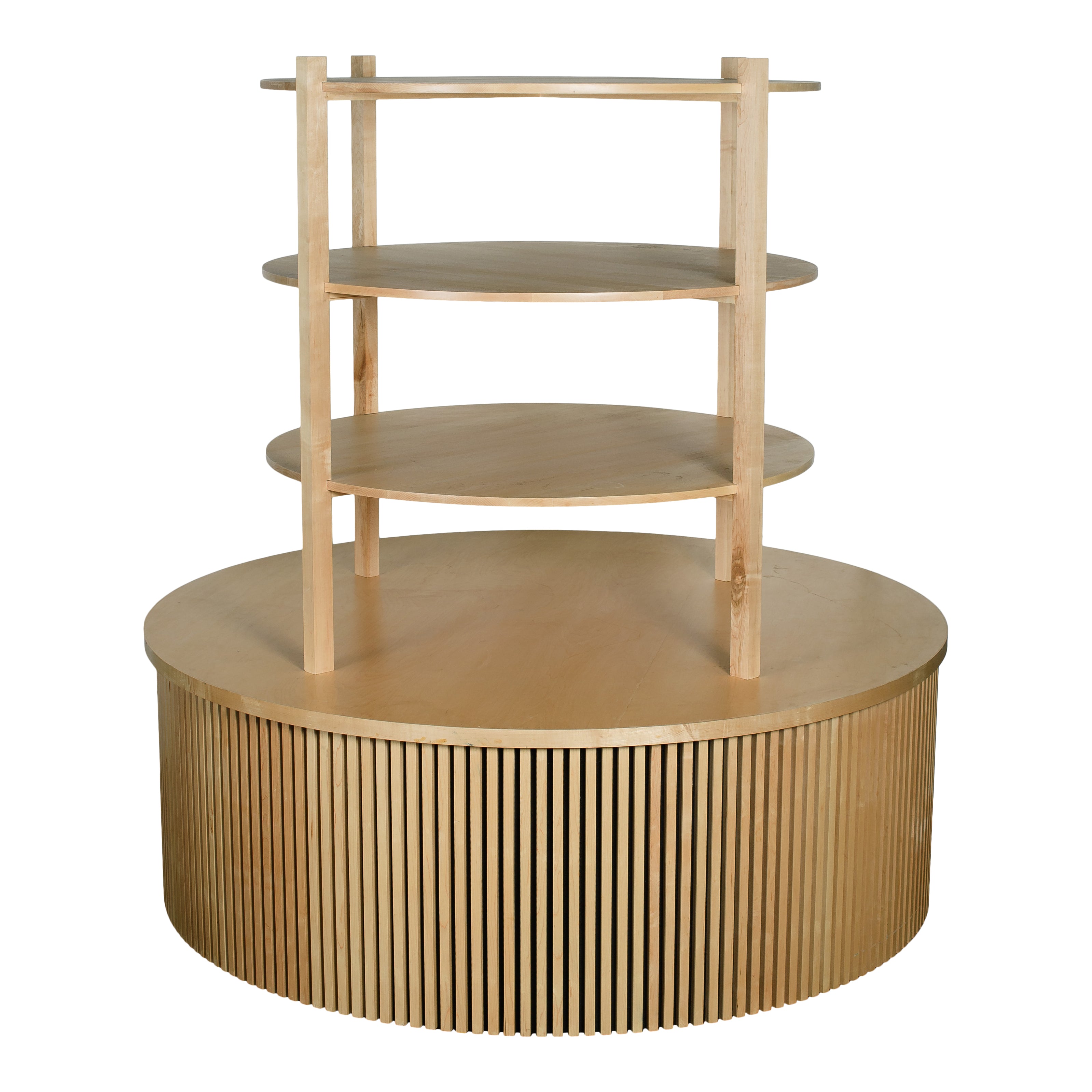 Shelf Table Rounded Idyll Round Shelf – FOUND RENTAL CO
