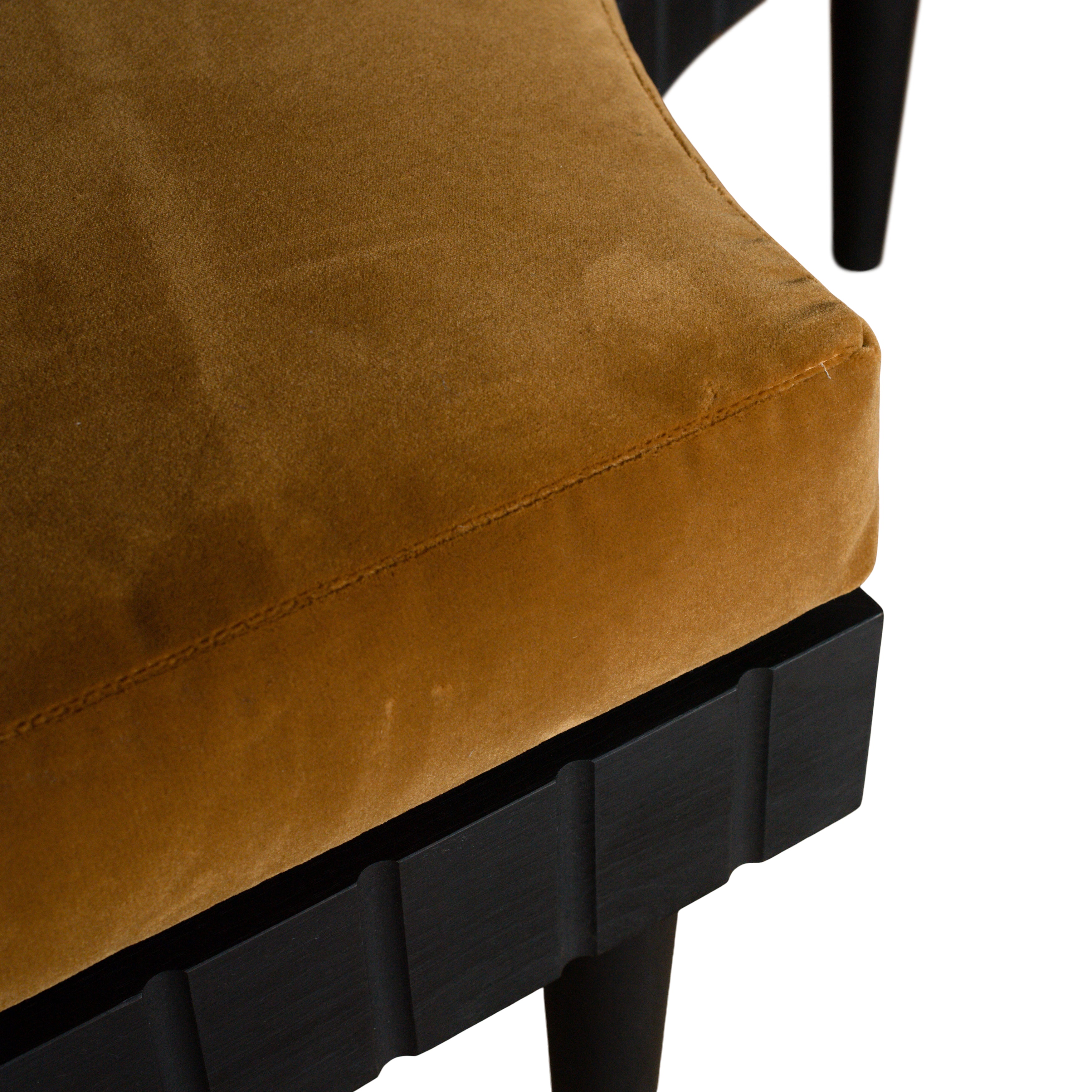 Teresa Black Camel Banquette – Found Rental Co