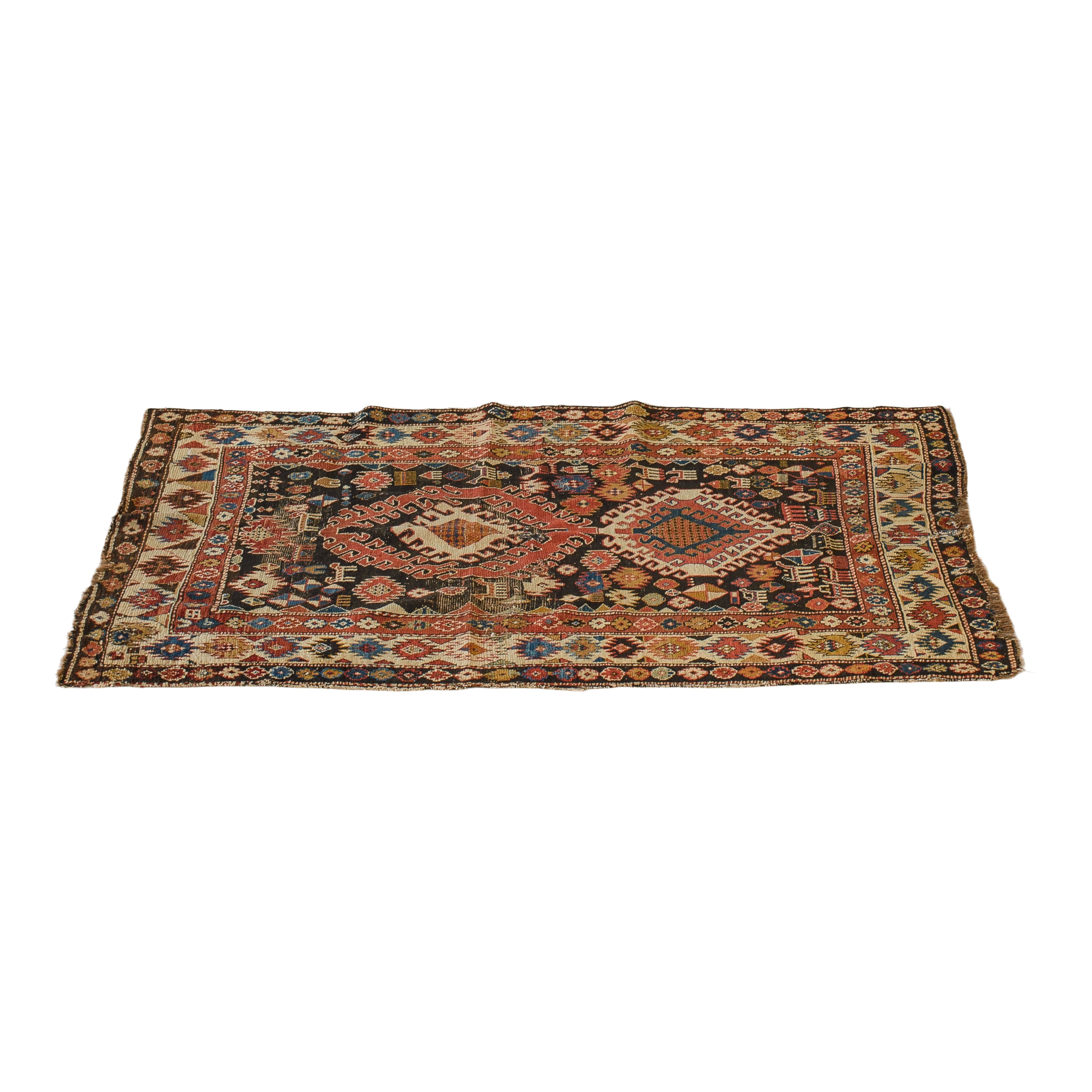 Tan Patterned Rug 3x5 Verity Vintage Rug (3x5) – FOUND RENTAL CO