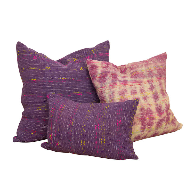 Karana Kantha Pillows (Set of 3)