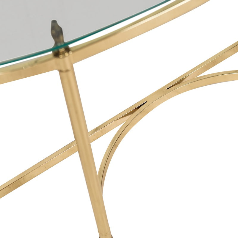 Jenner Brass Console Table