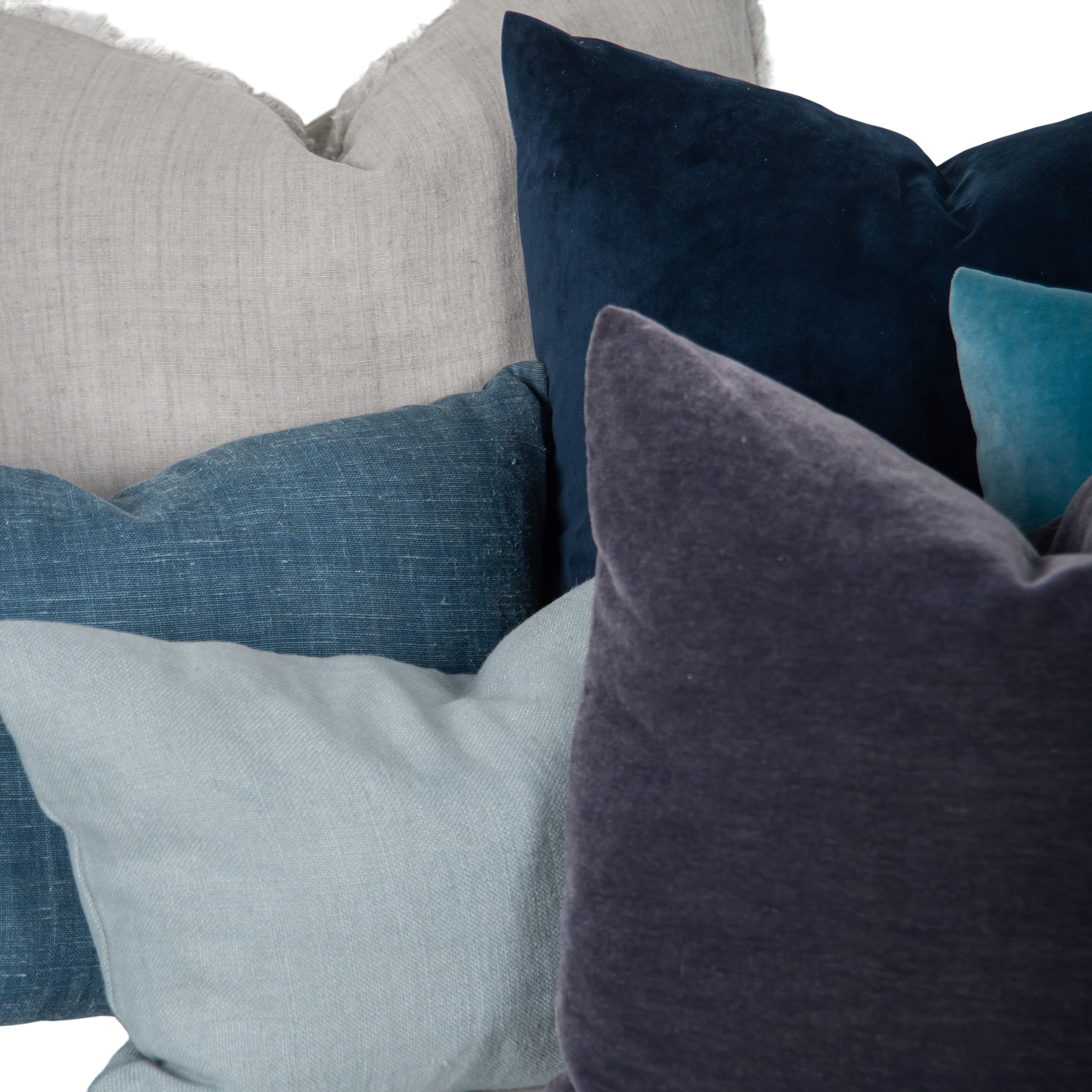 Classic Blue Pillows (set of 3)