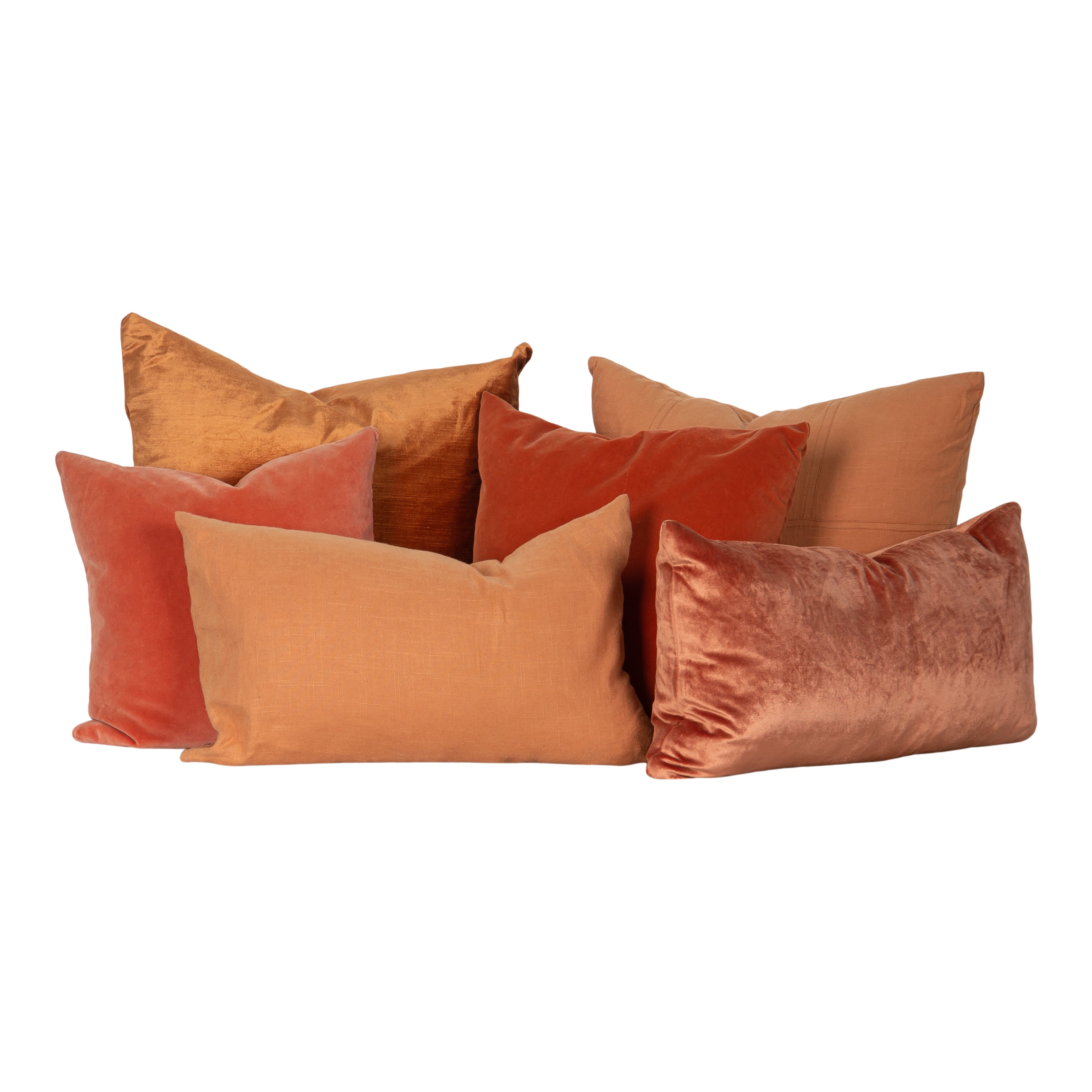 Classic Orange Pillows (set of 3)