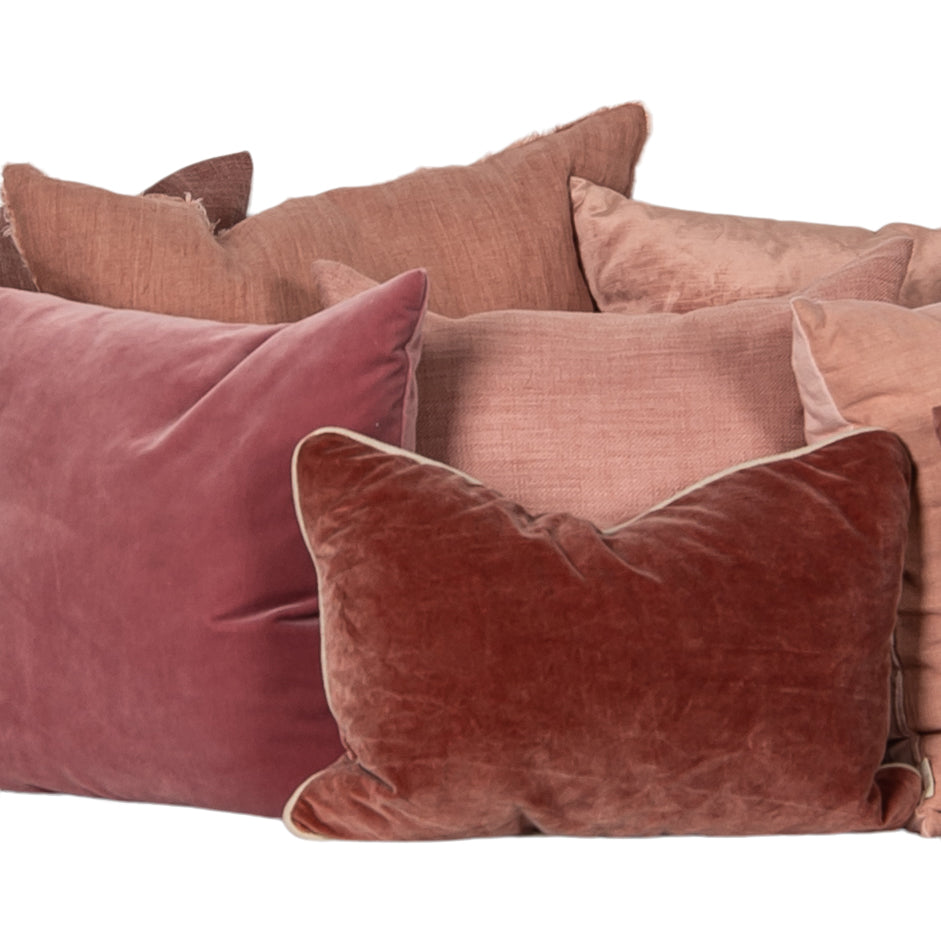 Classic Pink Pillows (set of 3)