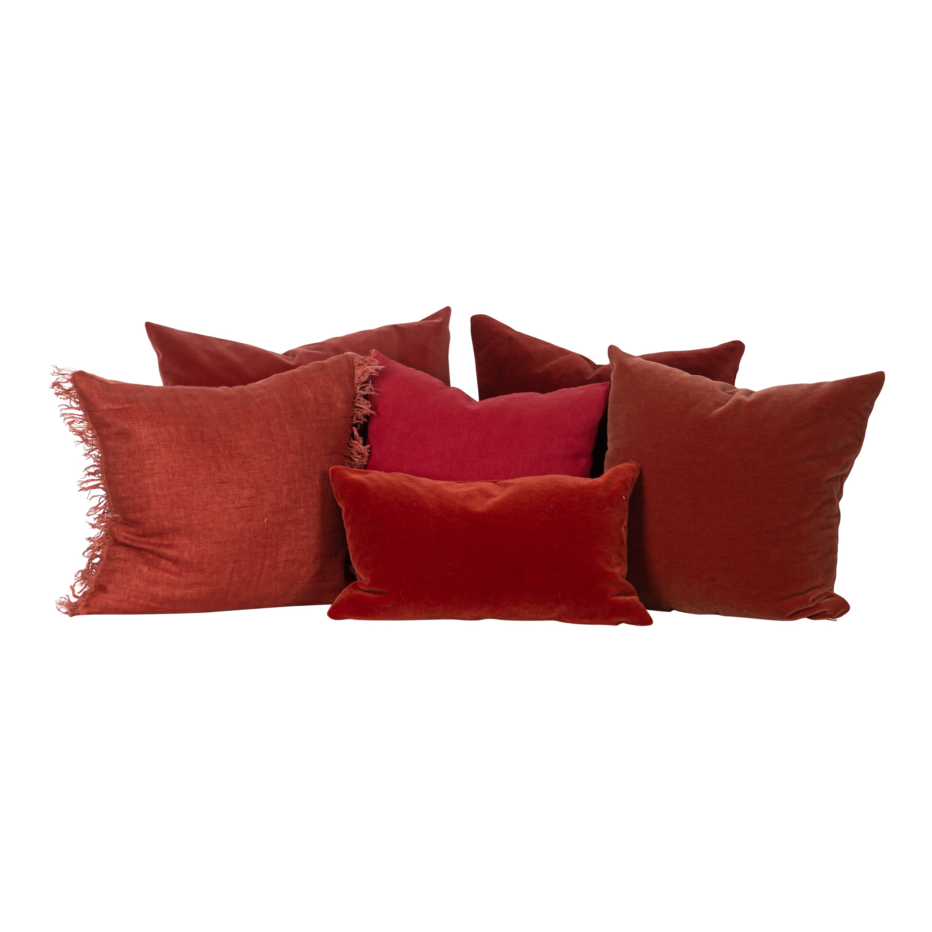 Classic Red Pillows (set of 3)