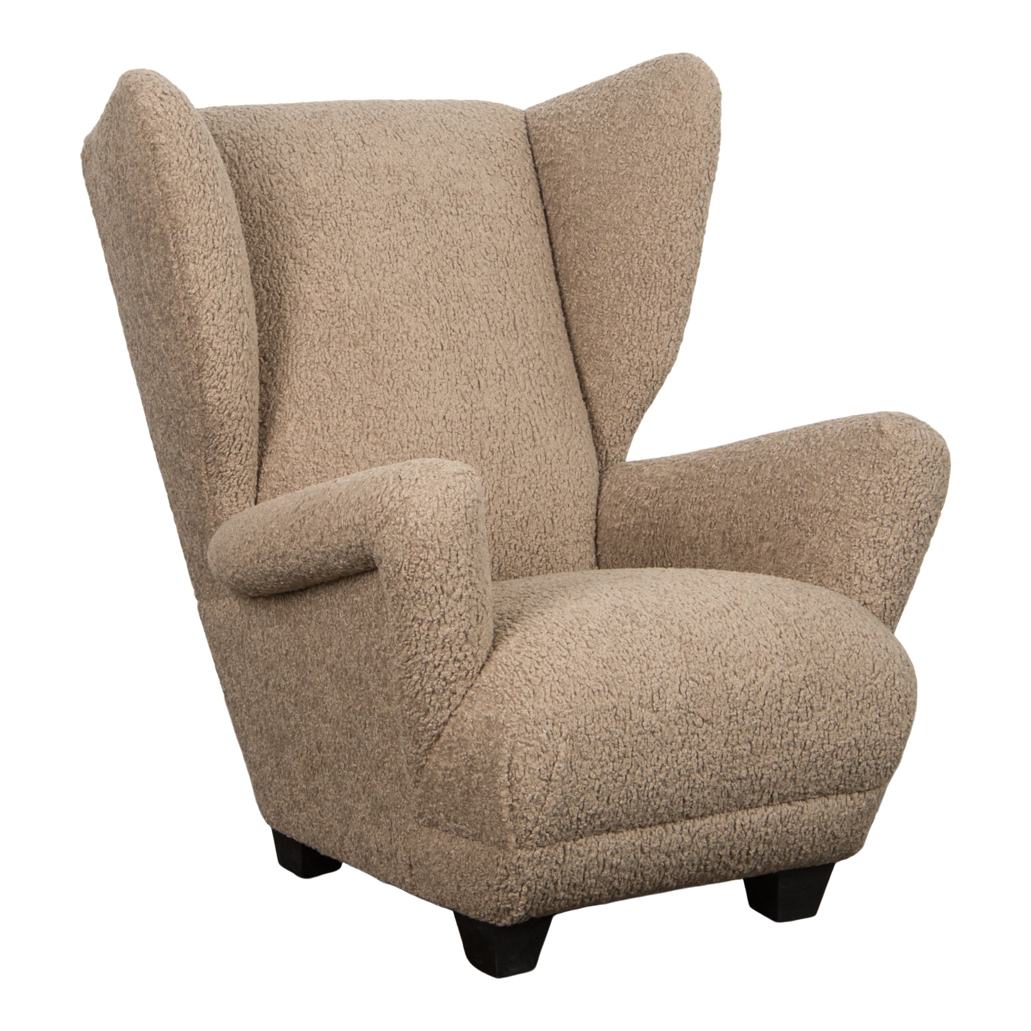 Emberly Toffee Wingback Chair