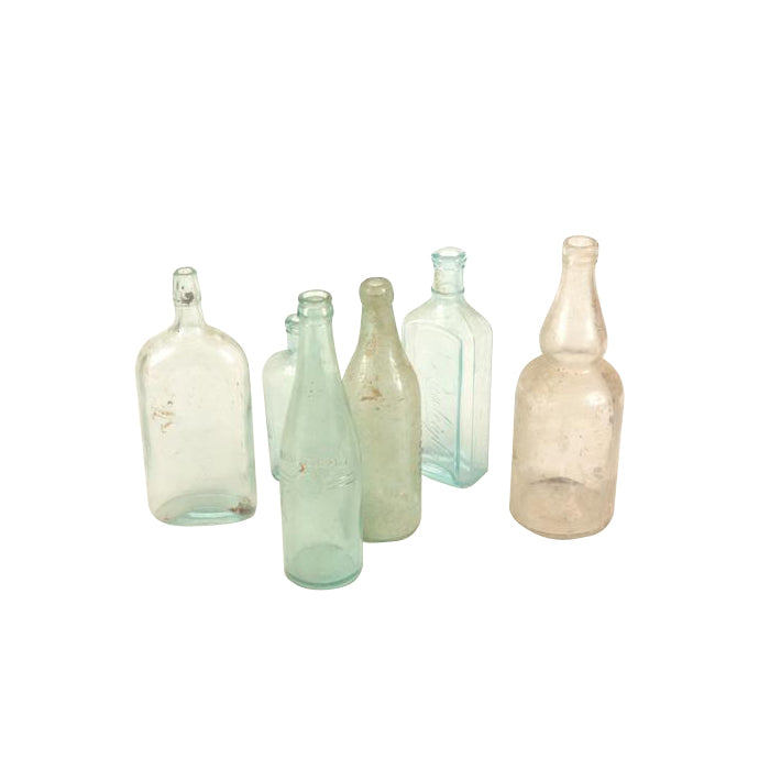 Agnes Colored Glass Bottles (Set of 5)
