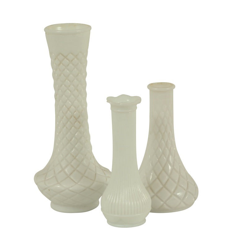 Paulding Milkglass Vases (Set of 3)