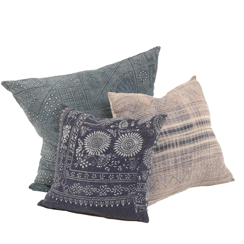 Indigo Pillows (Set of 3)