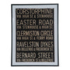 Ravelston Framed Route Sign