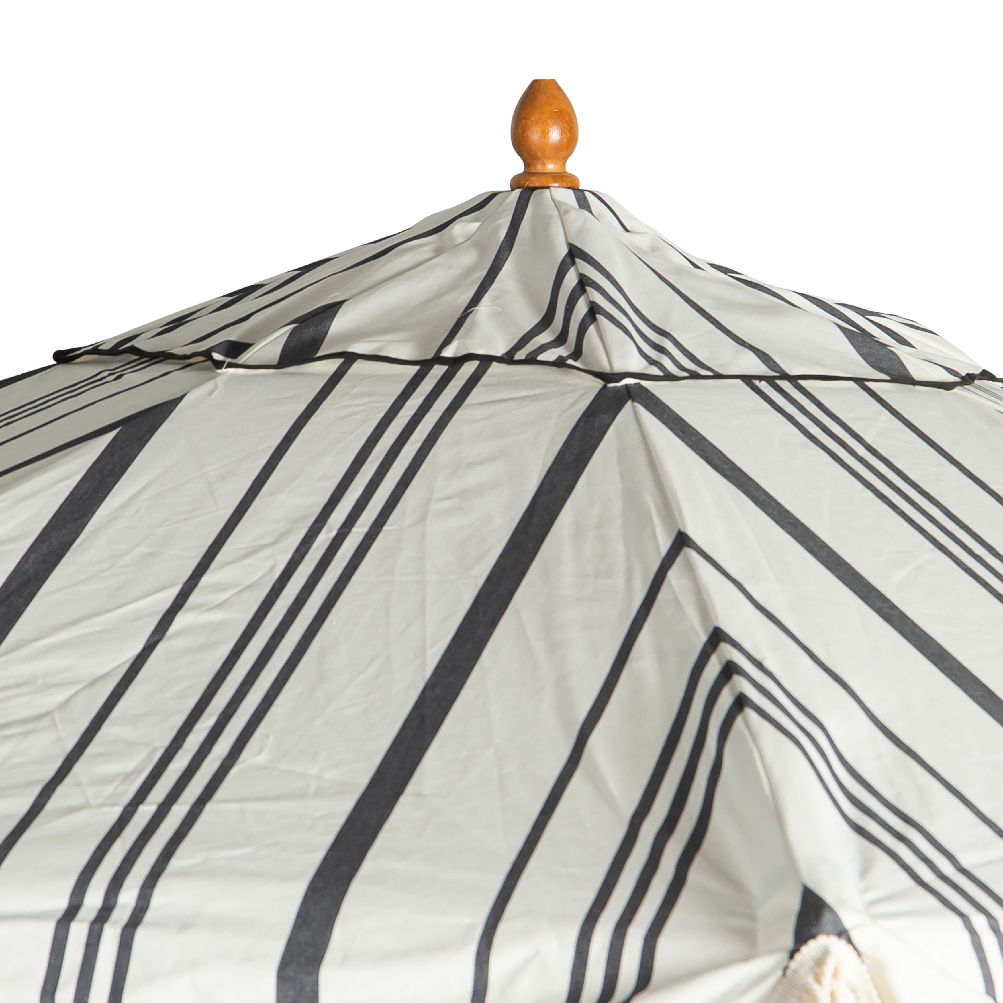 Sunny Grande Black Striped Umbrella
