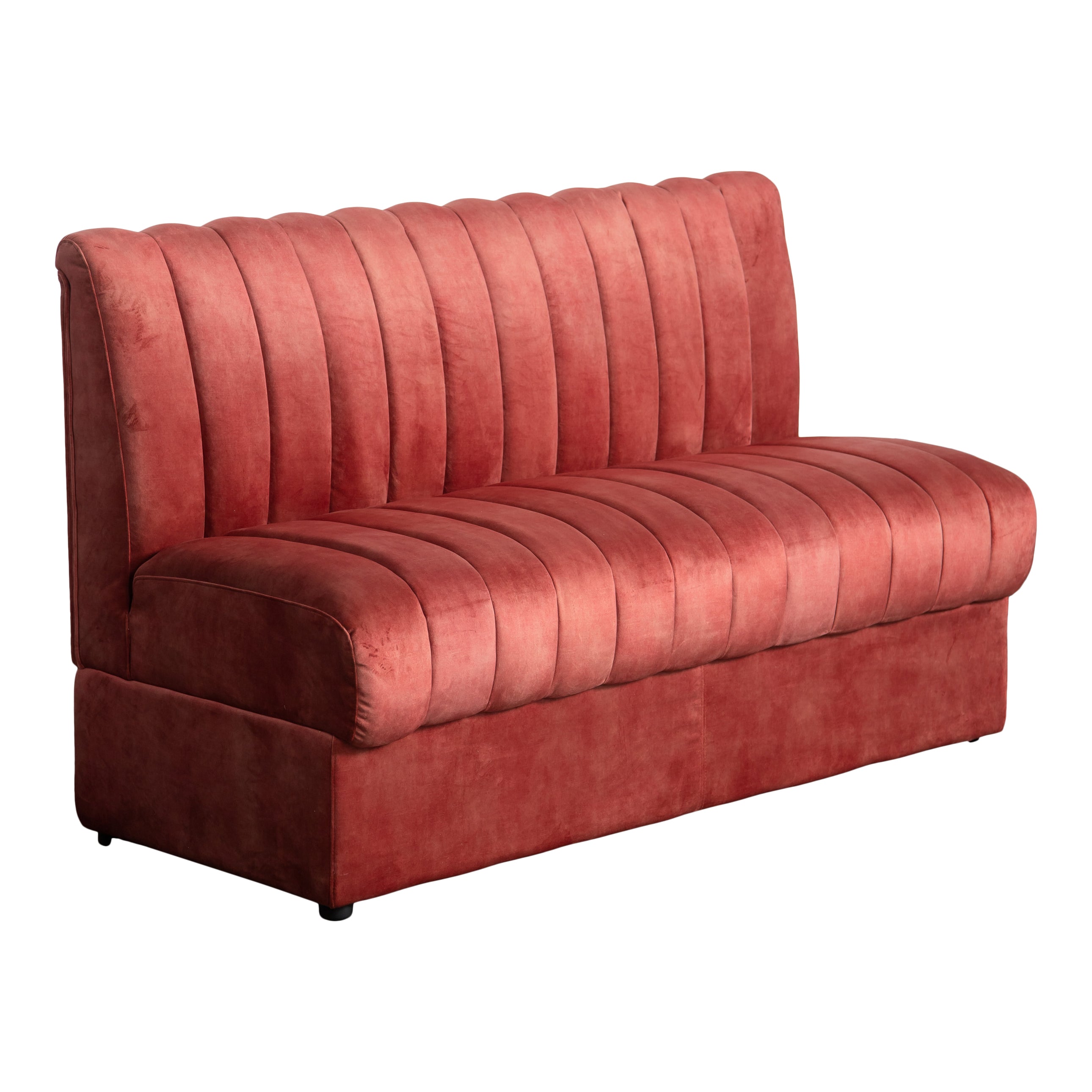 Thelma Strawberry Straight Banquette Couch – FOUND RENTAL CO